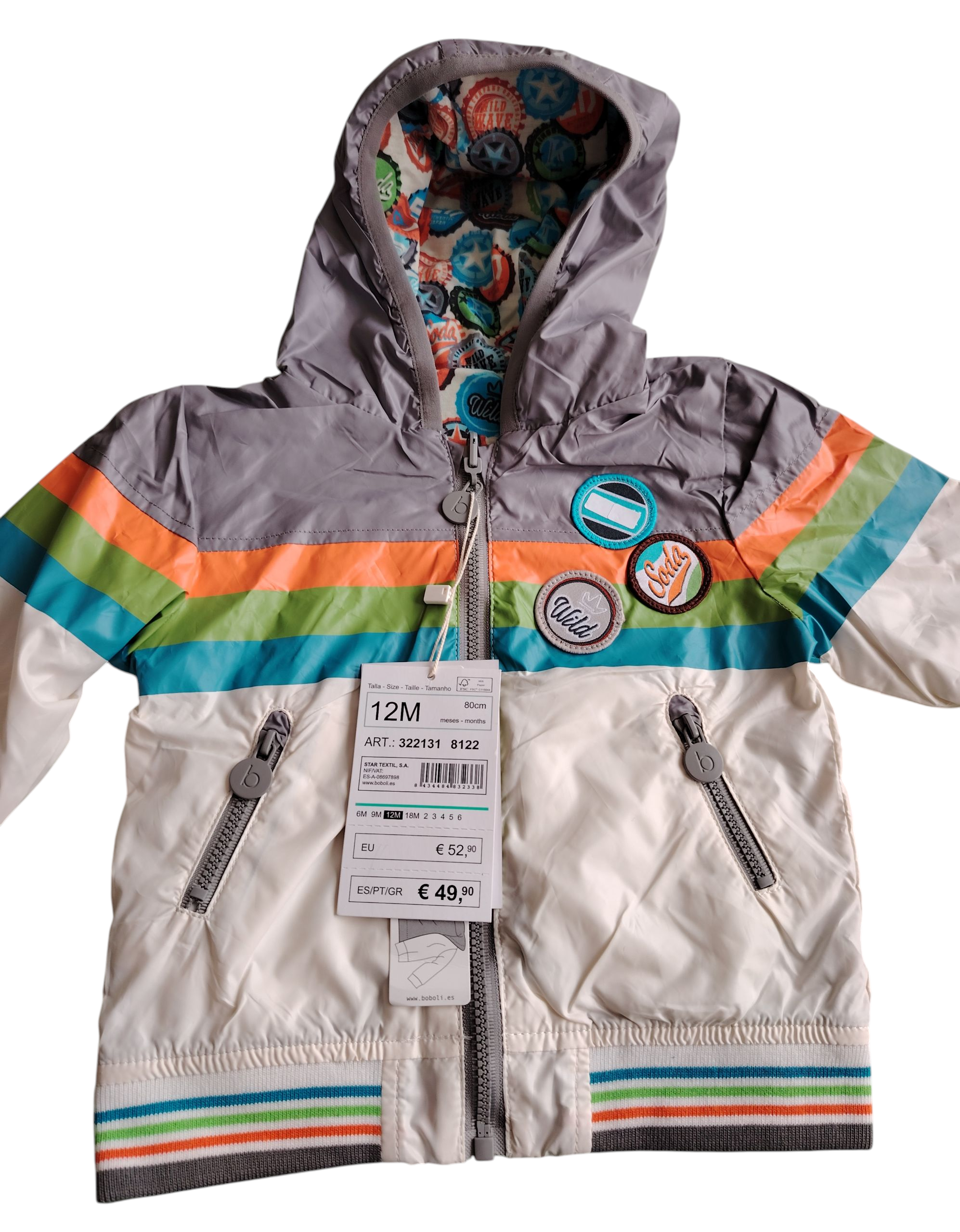 Manteau coupe-vent garçon 12 mois BOBOLI