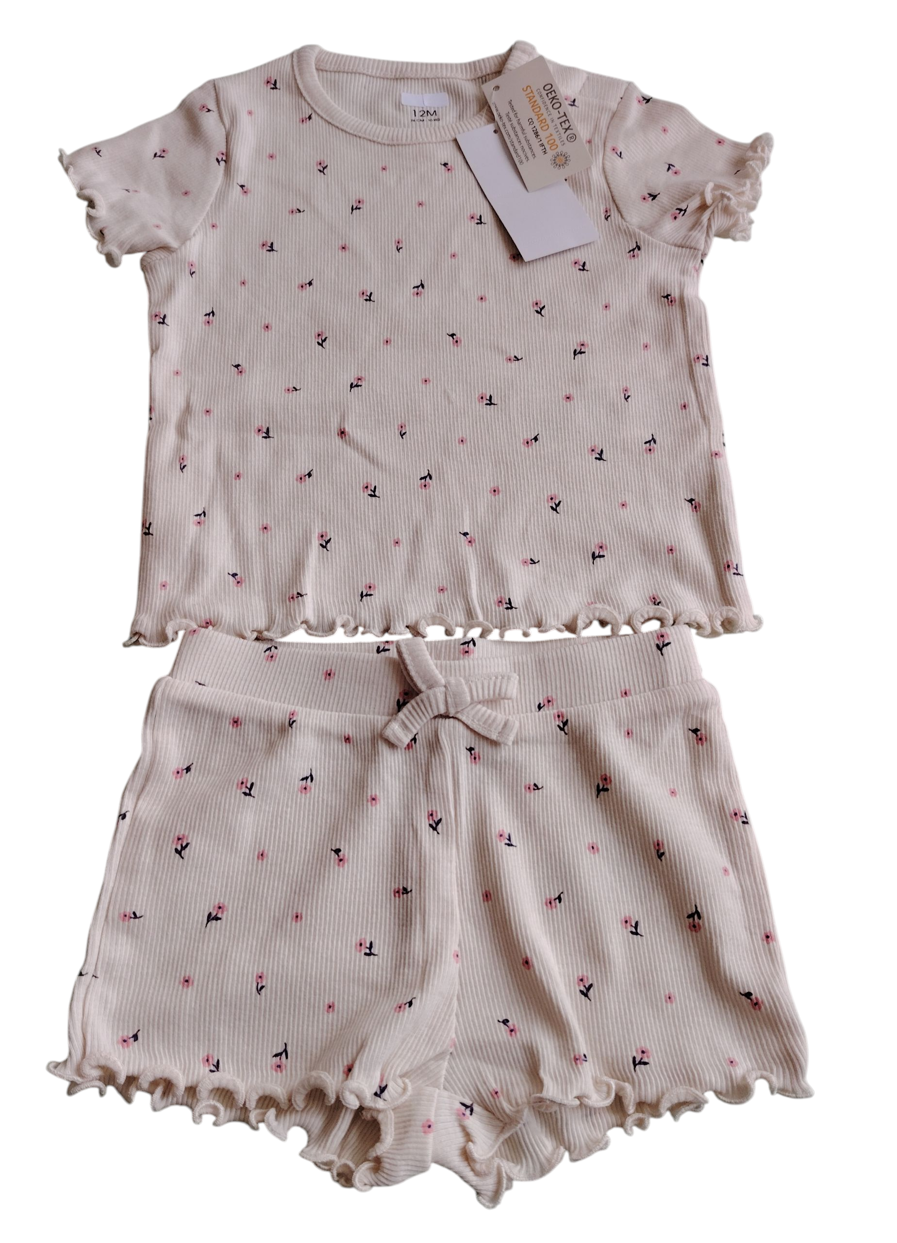 Ensemble fille deux pièces neuf 12 mois