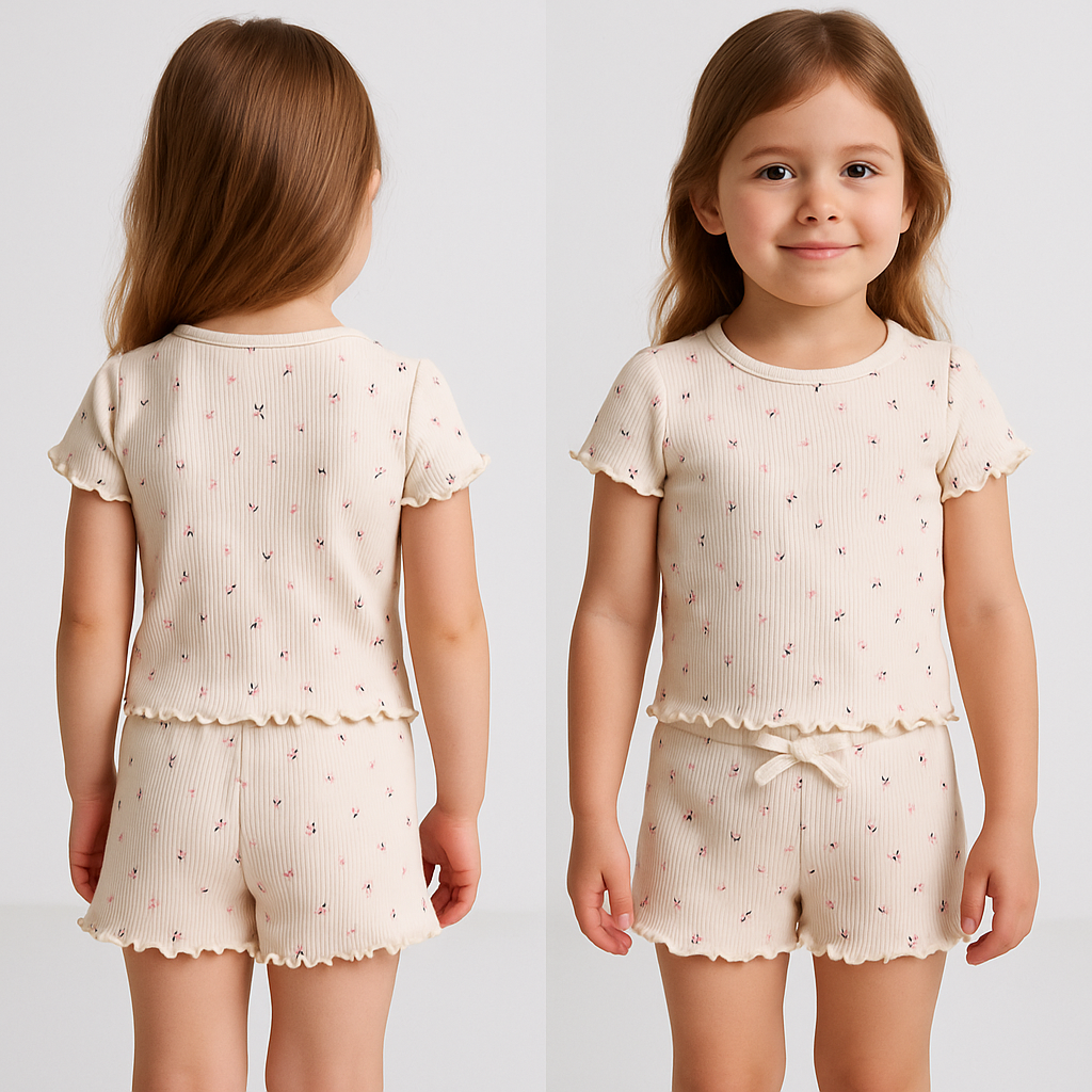 Ensemble fille deux pièces neuf 12 mois