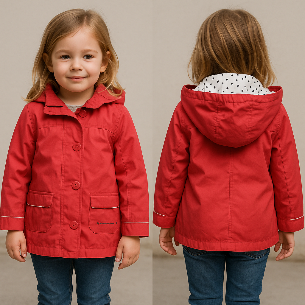 Joli manteau rouge fille 4 ans ORCHESTRA