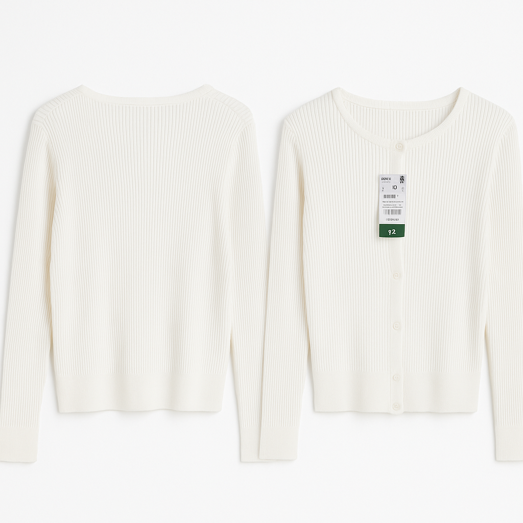 Gilet fille en maille fine