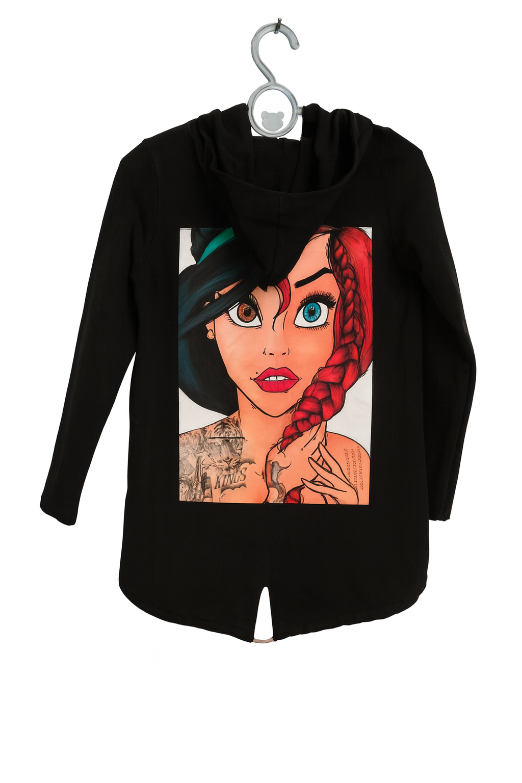 Gilet à capuche noir fille, 10 ans