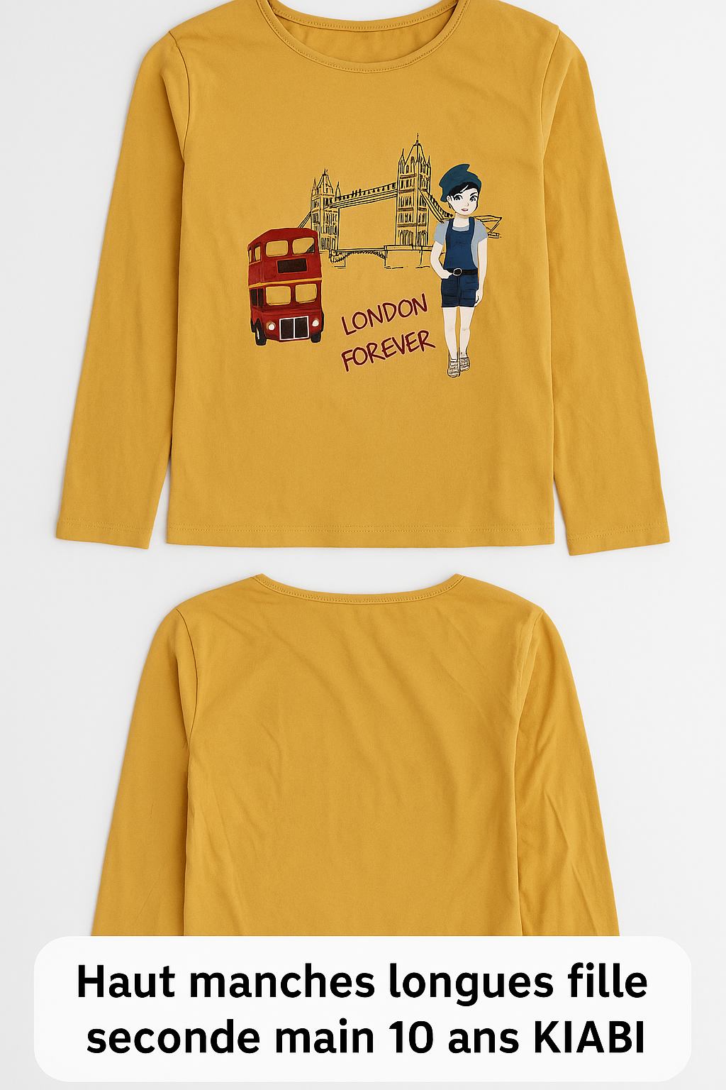 Haut manches longues fille KIABI 10 ans