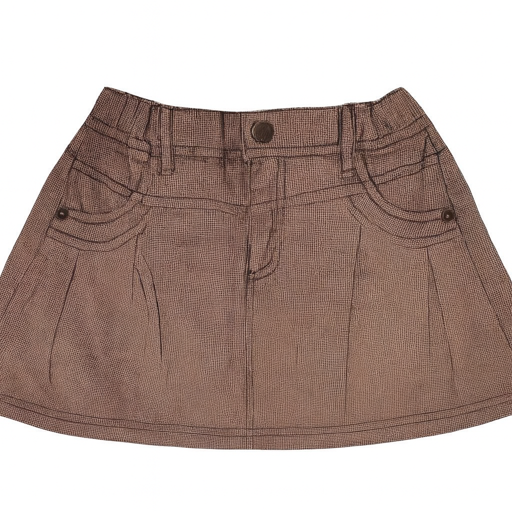 Jupe fille marron 4 ans