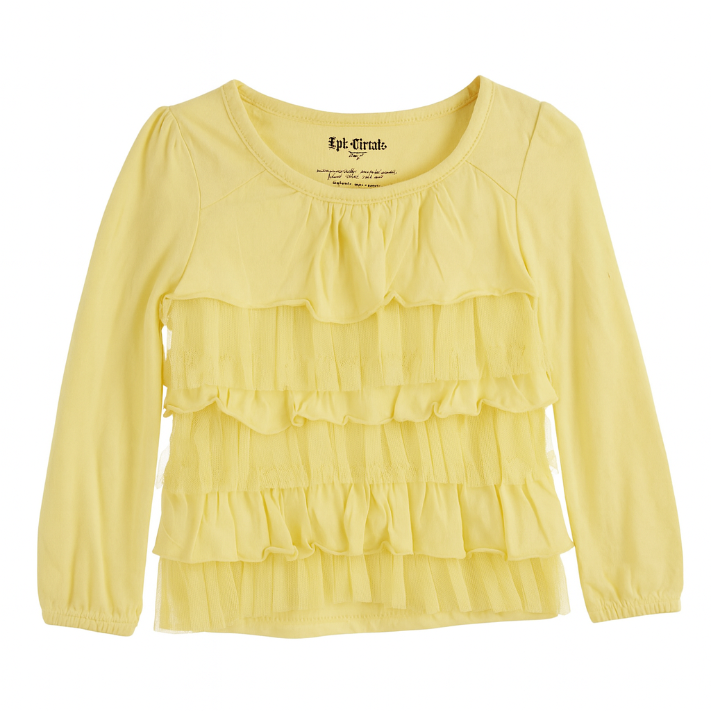 Haut fille jaune 3 ans