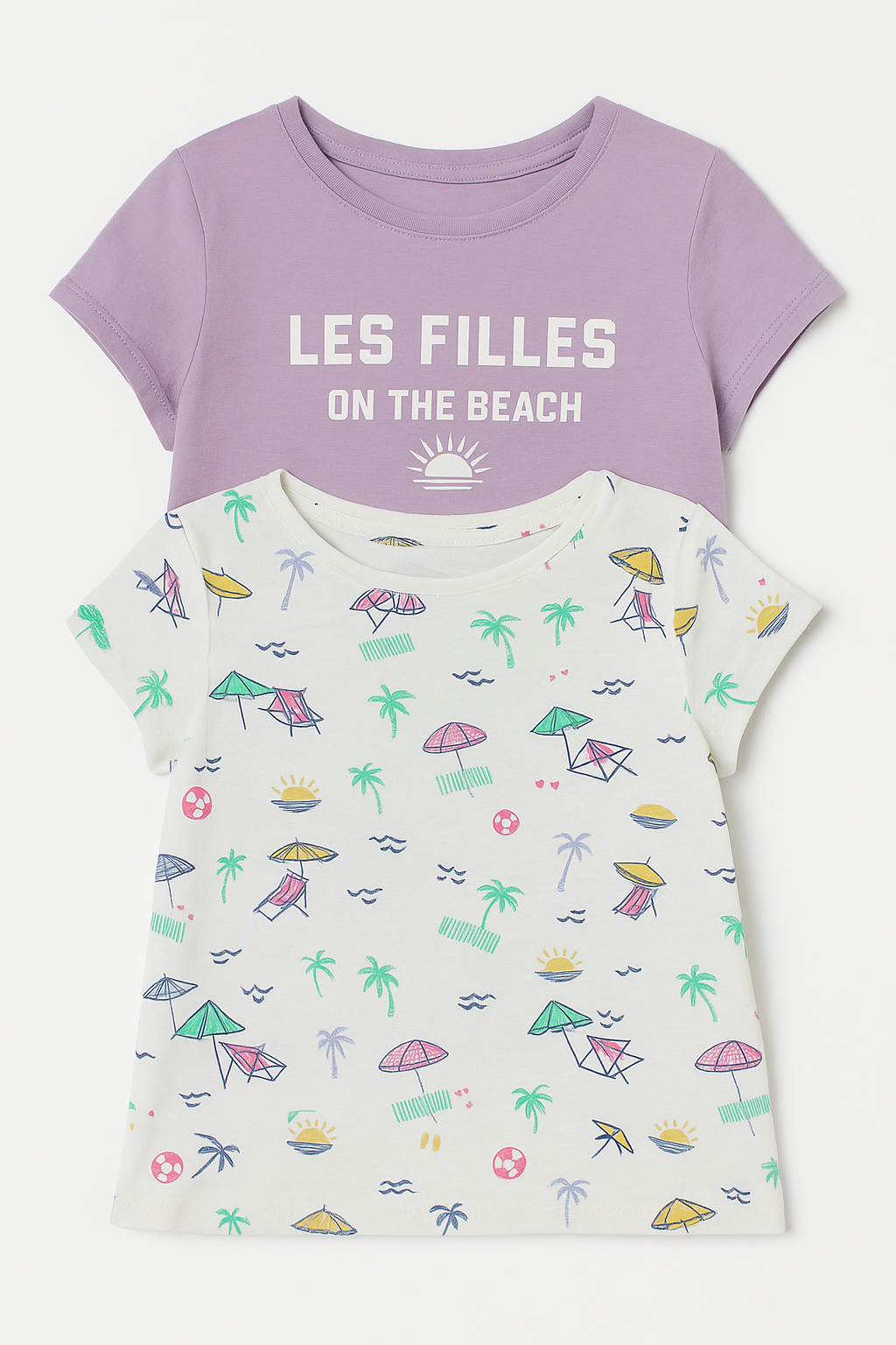 Lot de 2 tee-shirts fille 5 ans Kiabi