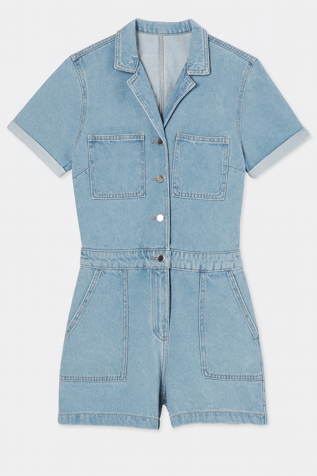 Combinaison short en jean fille 16 ans Kiabi