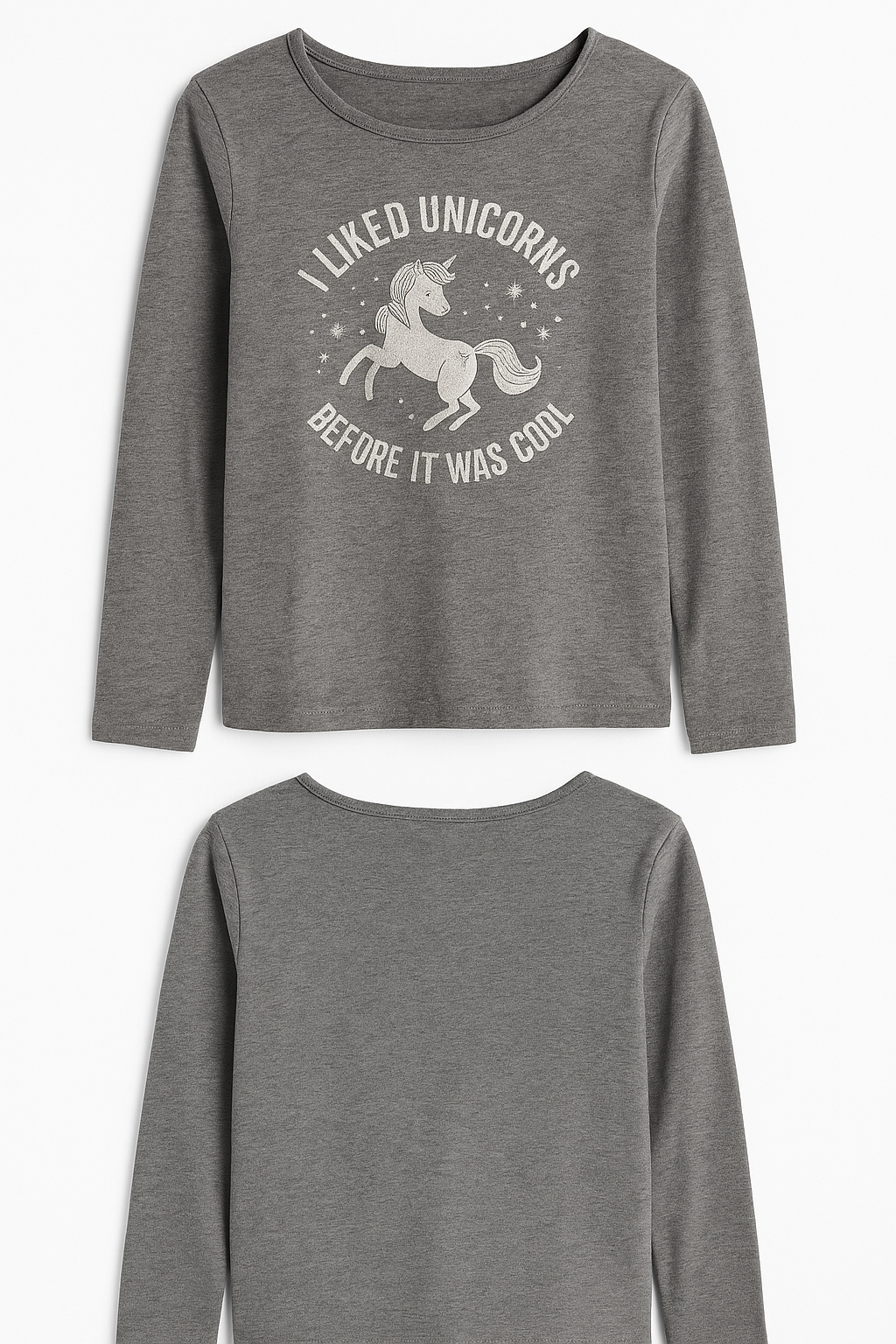 T-shirt fille Kiabi gris, 10 ans