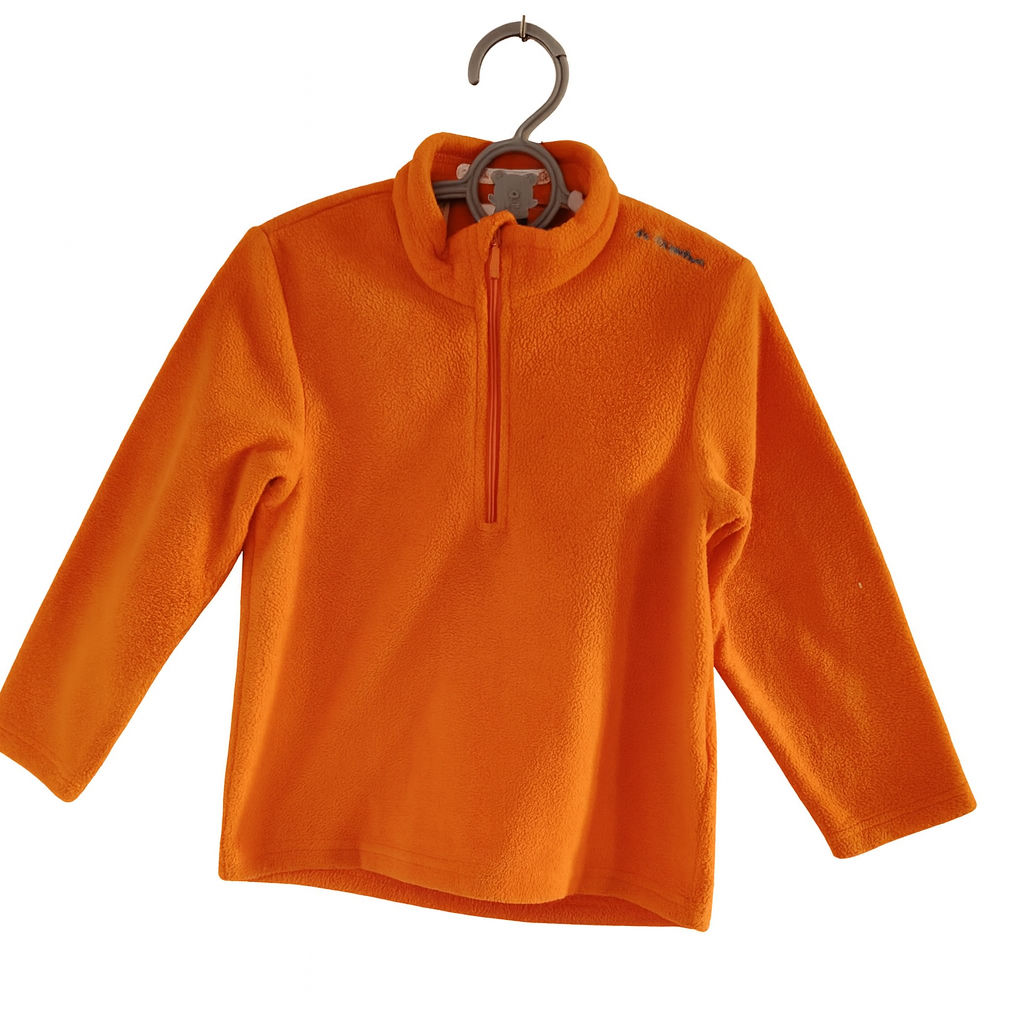 Pull polaire orange fille 4 ans