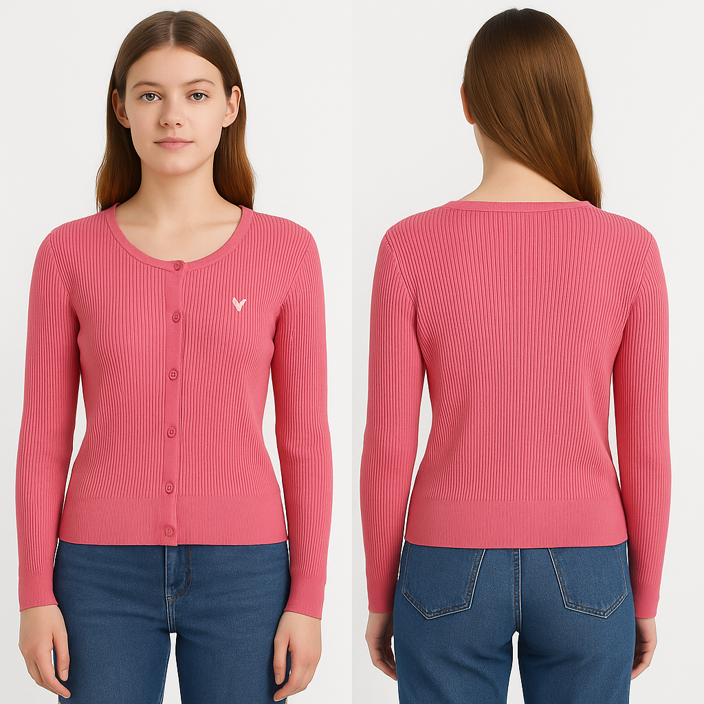 Gilet pull fille en maille fine Kiabi 10 ans