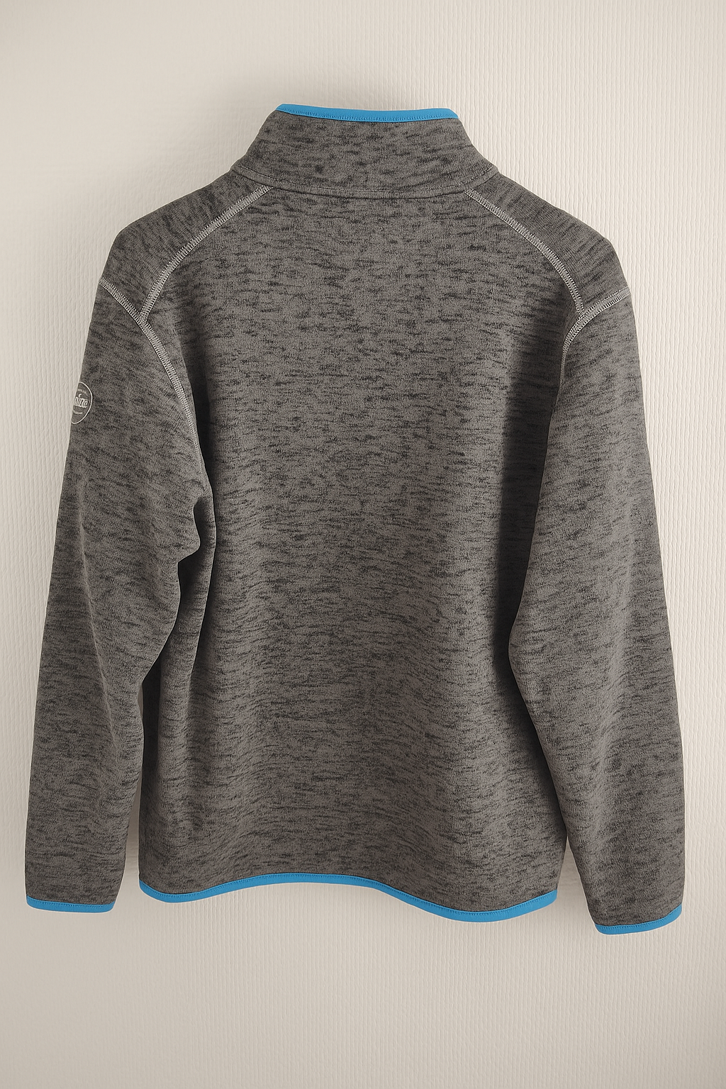 Gilet polaire gris chiné