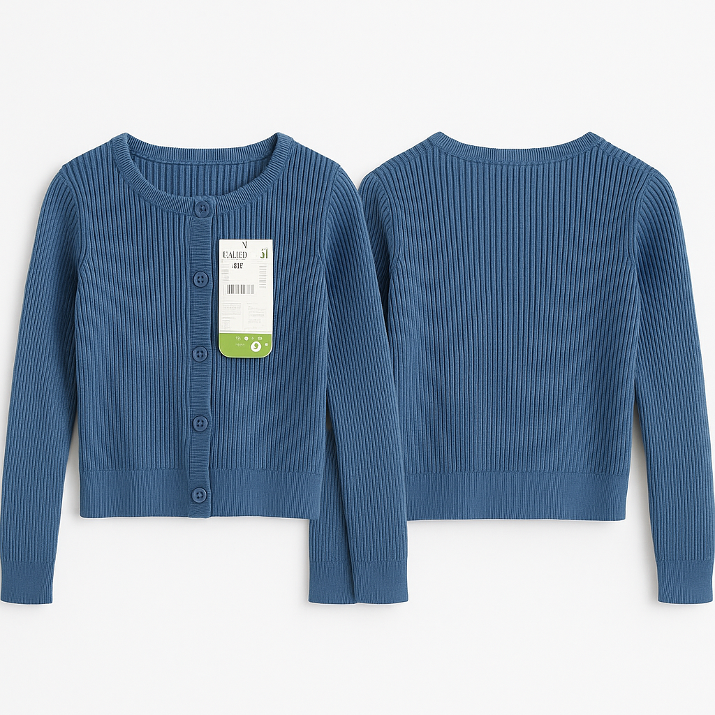 Gilet fille en maille fine Kiabi