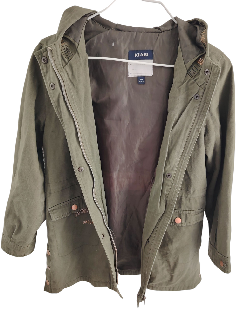 Manteau kaki fille 10 ans Kiabi