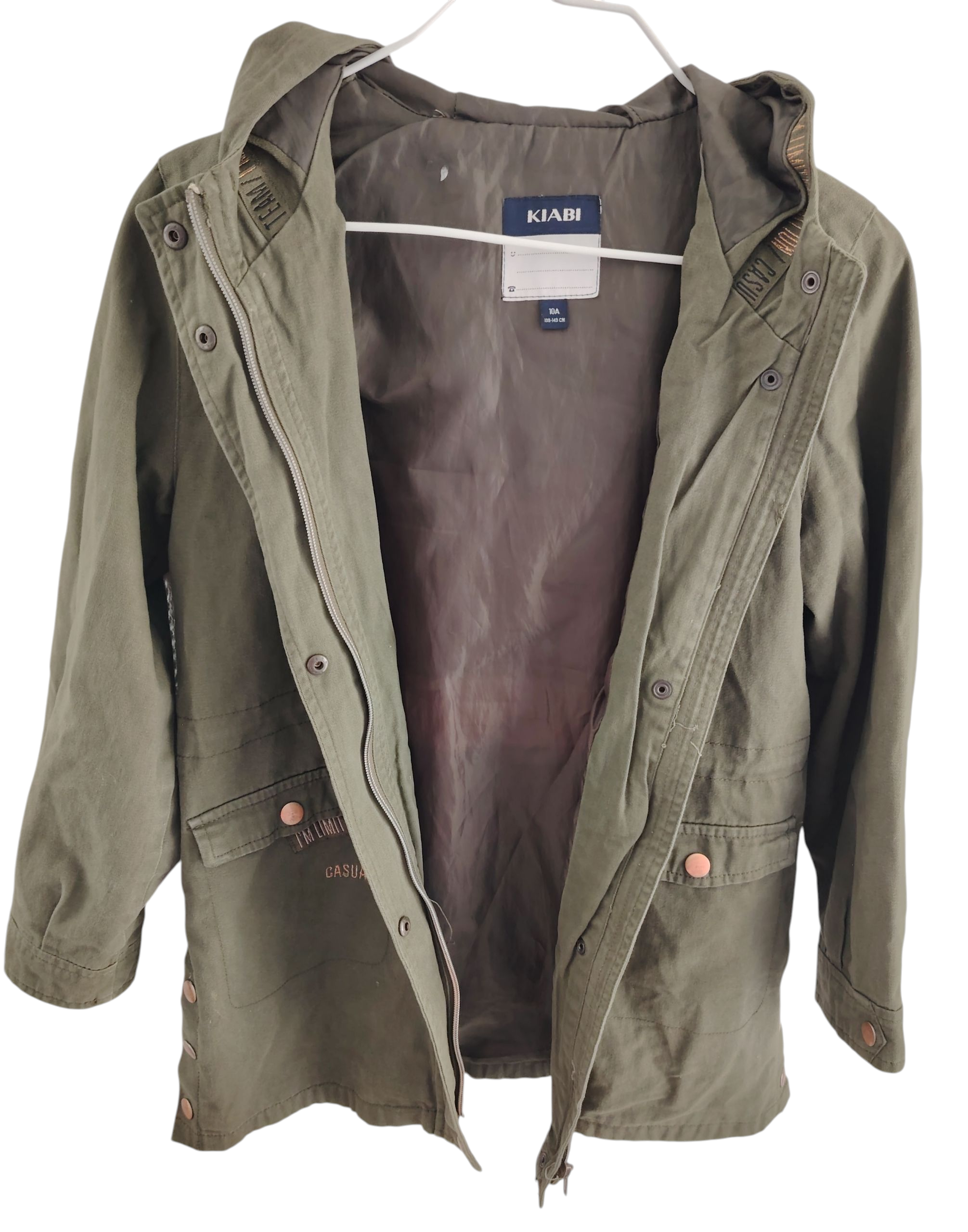 Manteau kaki fille 10 ans Kiabi