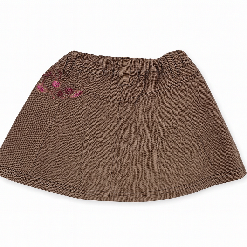 Jupe fille marron 4 ans